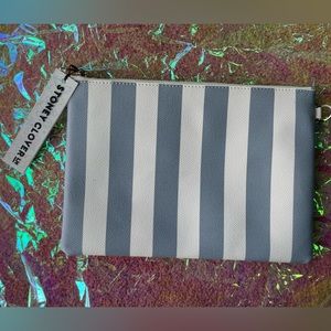 Stoney Clover Lane striped vegan leather flat